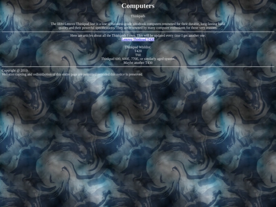 pages/thinkpad screenshot