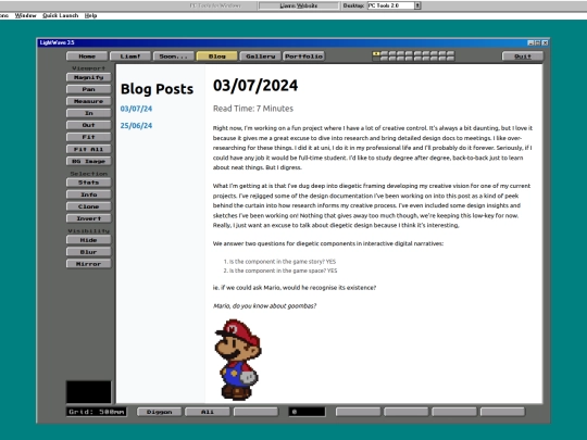 blog screenshot