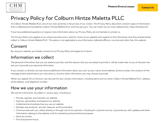 privacy-policy screenshot