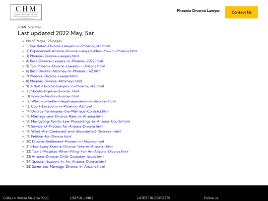 sitemap screenshot
