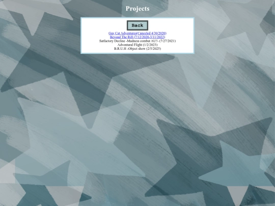 Projects screenshot
