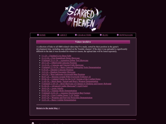 blog/videos screenshot