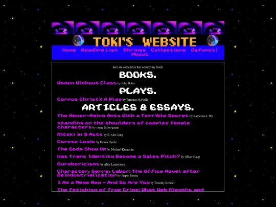 readinglist screenshot