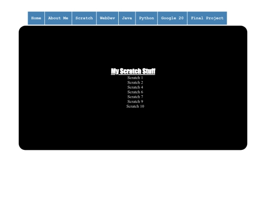 scratchpage screenshot