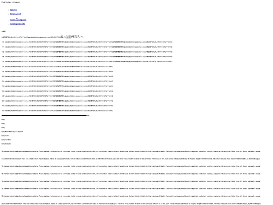 ff7webfont/final_fantasy_vii-demo screenshot