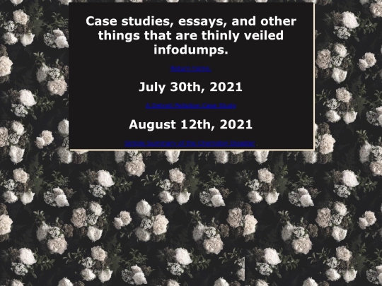 infodumps screenshot