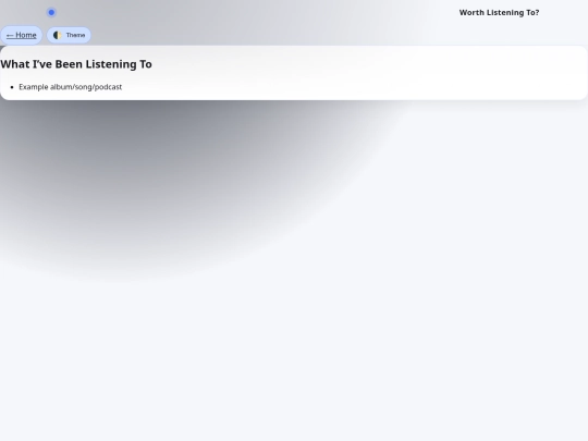 listening screenshot