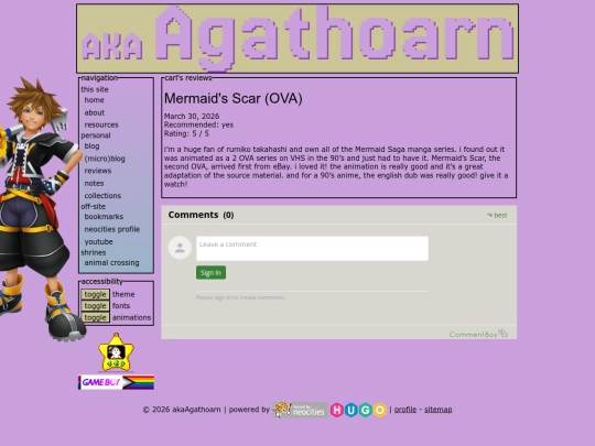 blog/reviews/mermaidscar screenshot