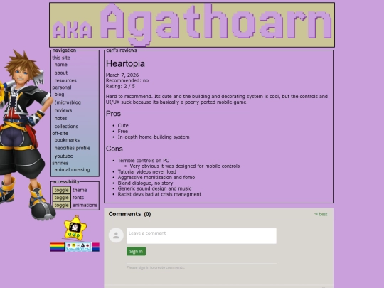 reviews/heartopia screenshot