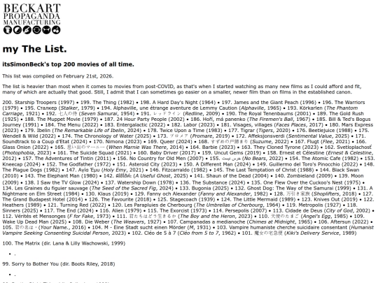 thelist screenshot