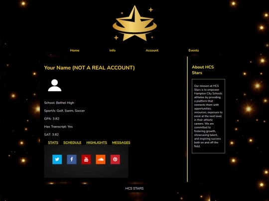 account screenshot
