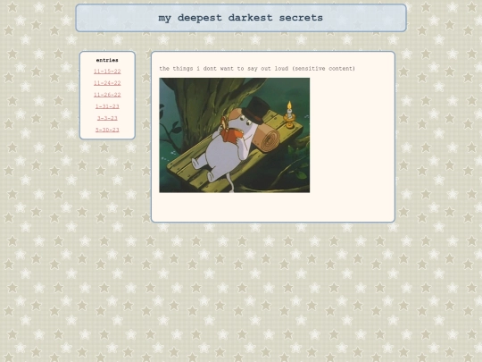 diary screenshot