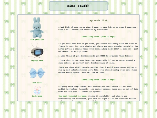sims/modlist screenshot