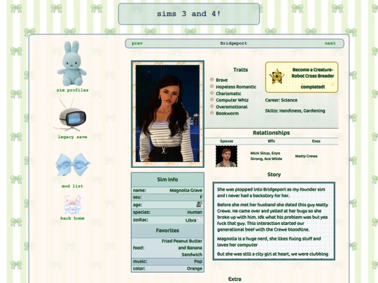 sims/simprofiles screenshot
