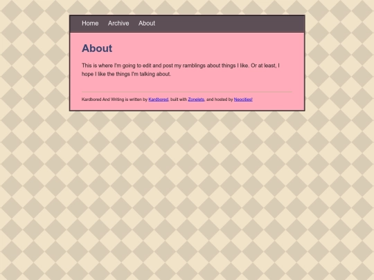 blog/about screenshot
