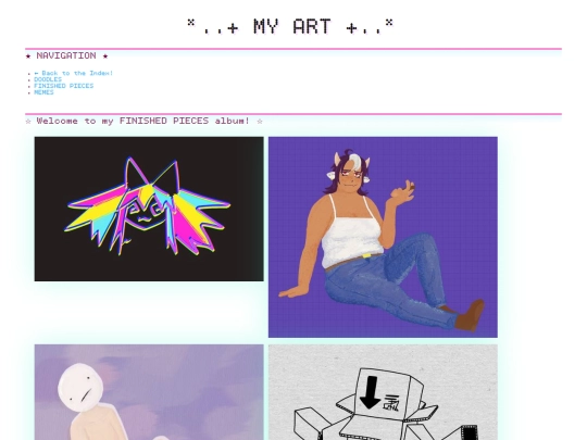 gallery/finished-pieces screenshot