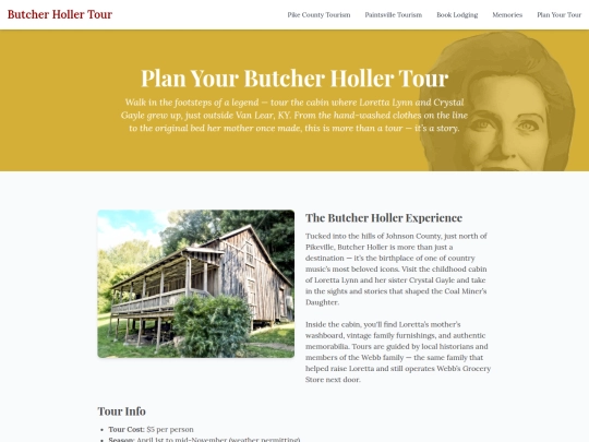 plan-your-butcher-holler-tour screenshot