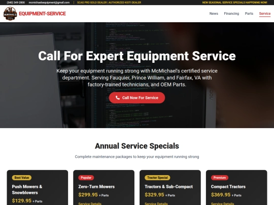service screenshot