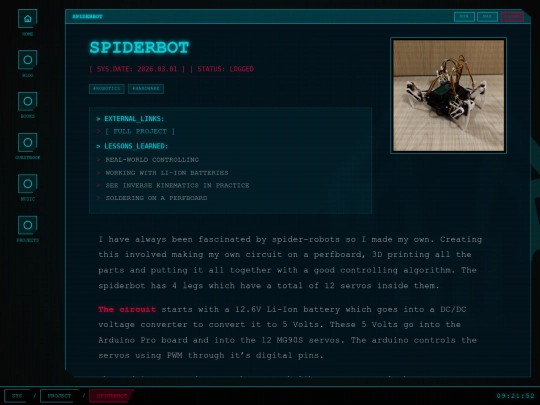 project/spiderbot screenshot