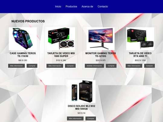 productos screenshot