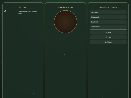 PURES.WEBSITE/BARISTA-GAME/MILOSGARDEN/1 screenshot