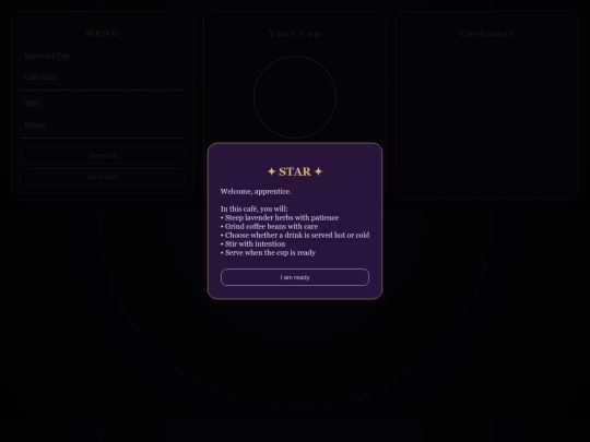 PURES.WEBSITE/BARISTA-GAME/STARS-CAFE/0 screenshot