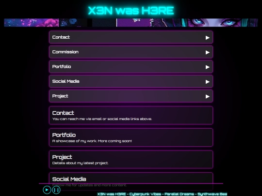 X_EN.TEA.2026/CHEZMOI/CyberLandXen screenshot