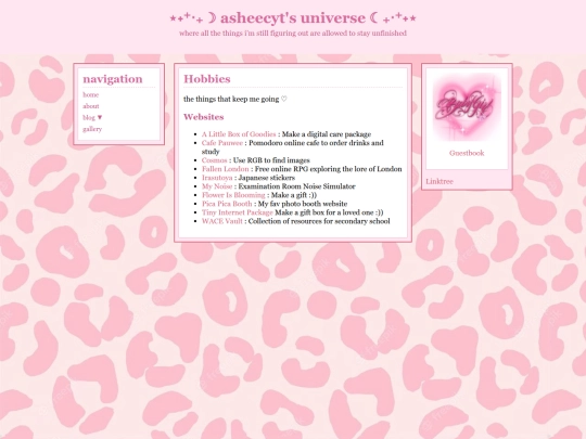 hobbies screenshot
