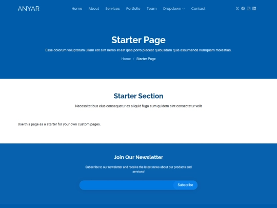 PlantillasV/001/starter-page screenshot