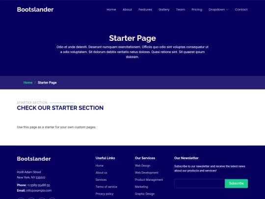 PlantillasV/002/starter-page screenshot