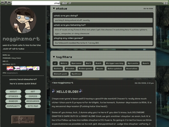 blog screenshot