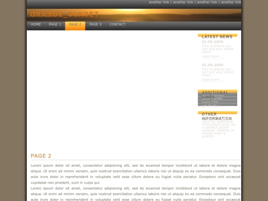 su-themes/orange_sunset/page2 screenshot