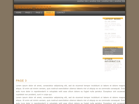 su-themes/orange_sunset/page3 screenshot