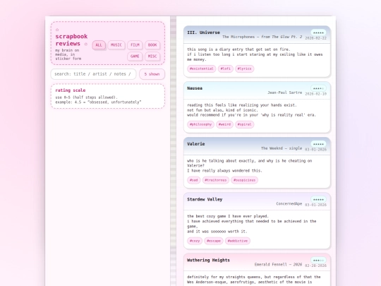 reviews screenshot
