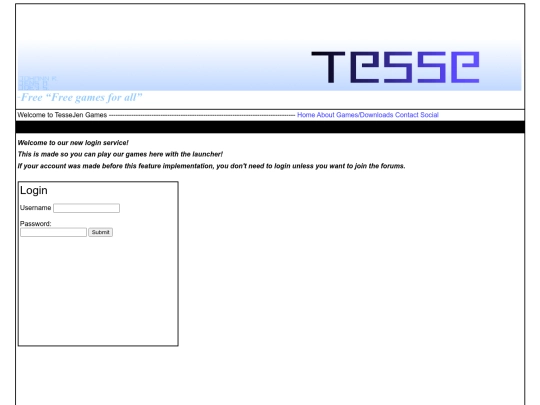 login screenshot