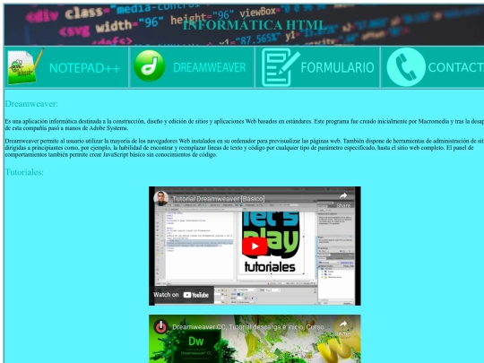 dreamweaver screenshot