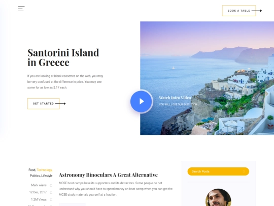 demo/blog screenshot