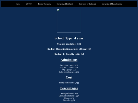 College/UniRich screenshot