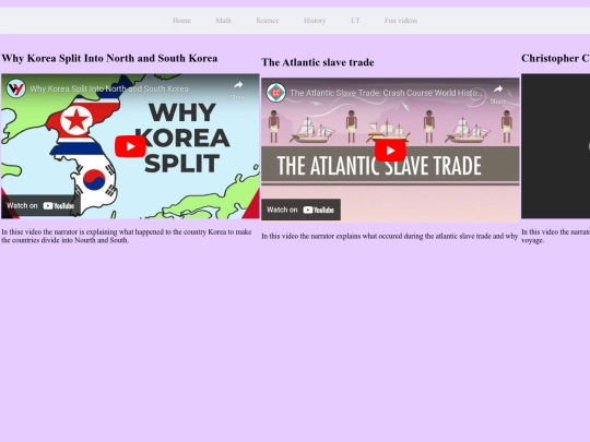 History screenshot