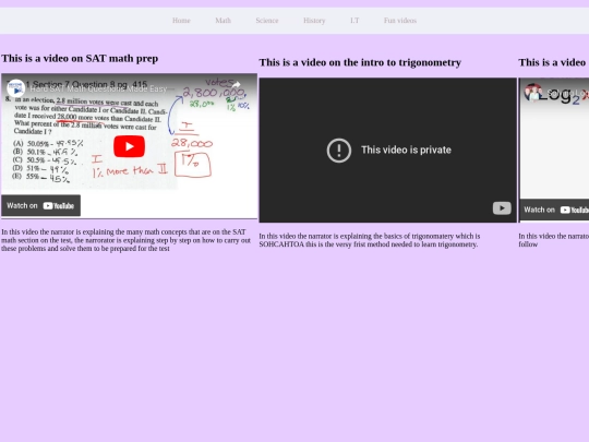 Math screenshot