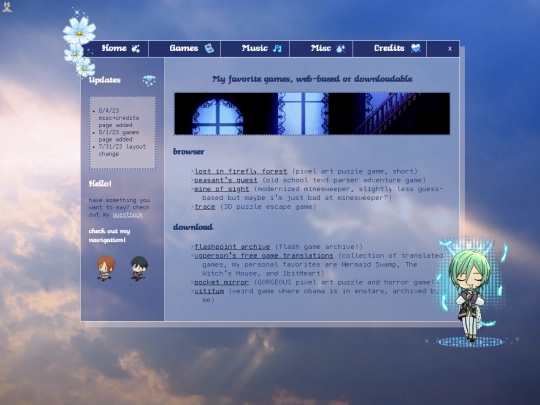 games screenshot