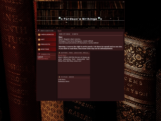 writing screenshot