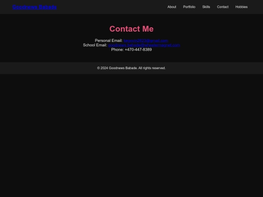 contact screenshot