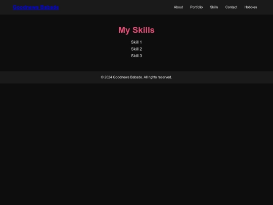 skills screenshot