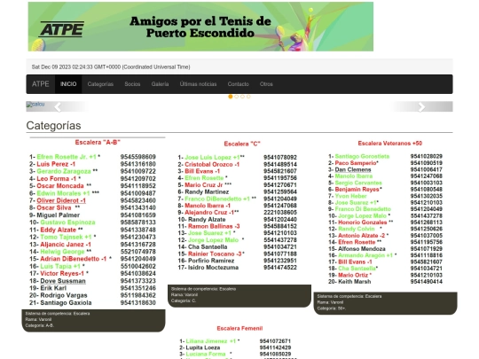 ATPE/indice screenshot