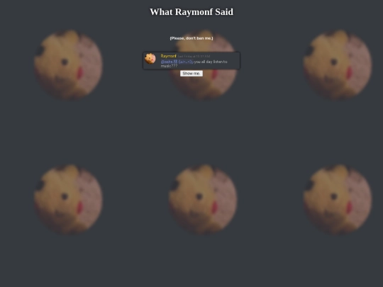 old/whatraymonfsaid screenshot