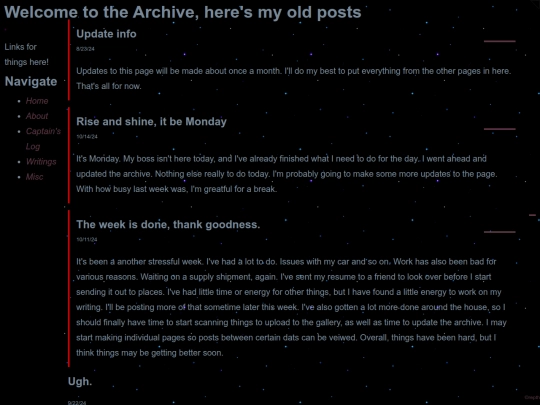 Archive screenshot