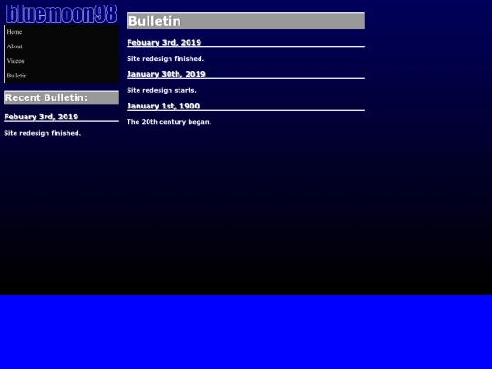 bulletin screenshot