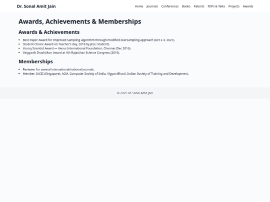 awards screenshot