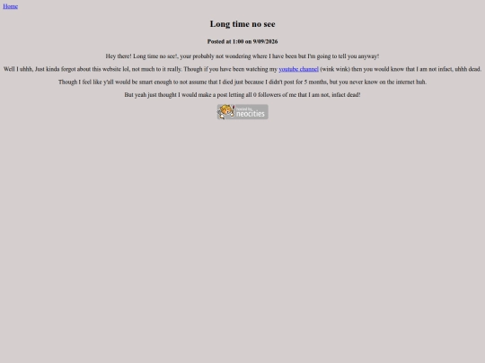 Posts/LongTimeNoSeeHuh screenshot